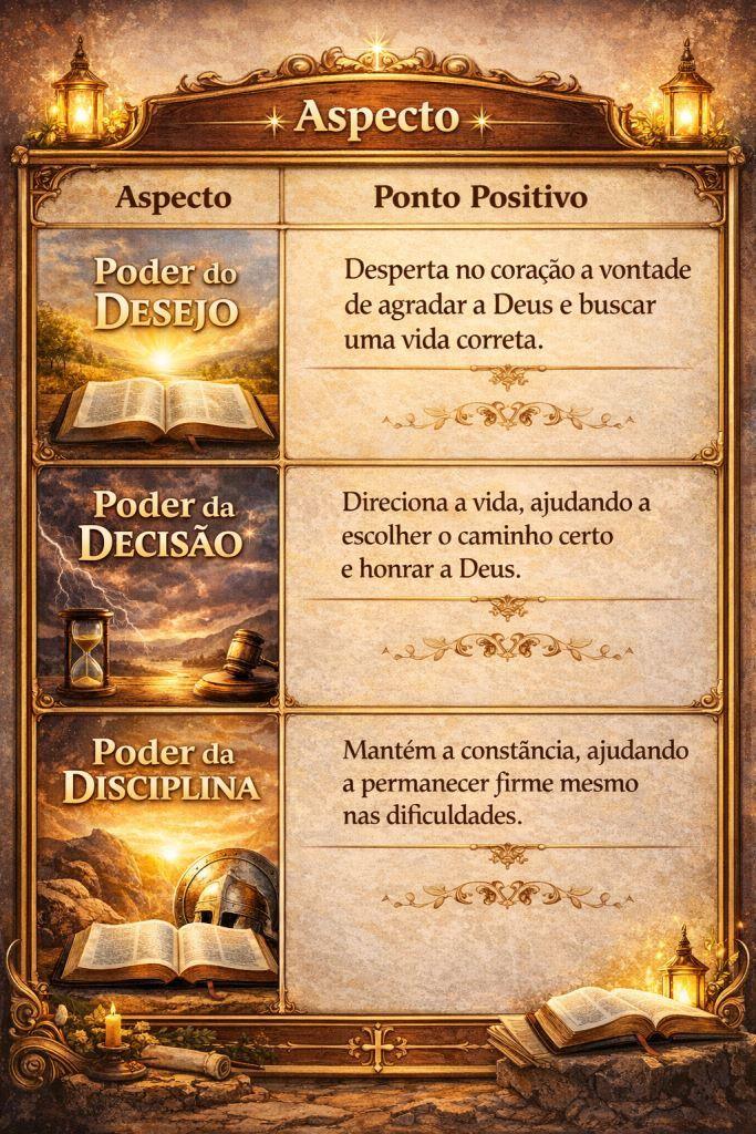 O Poder do Desejo, da Decisão e da Disciplina