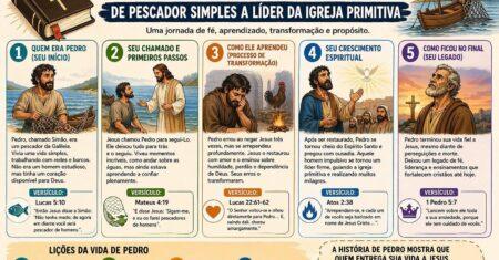 A História de Pedro: De Pescador Simples a Líder da Igreja Primitiva