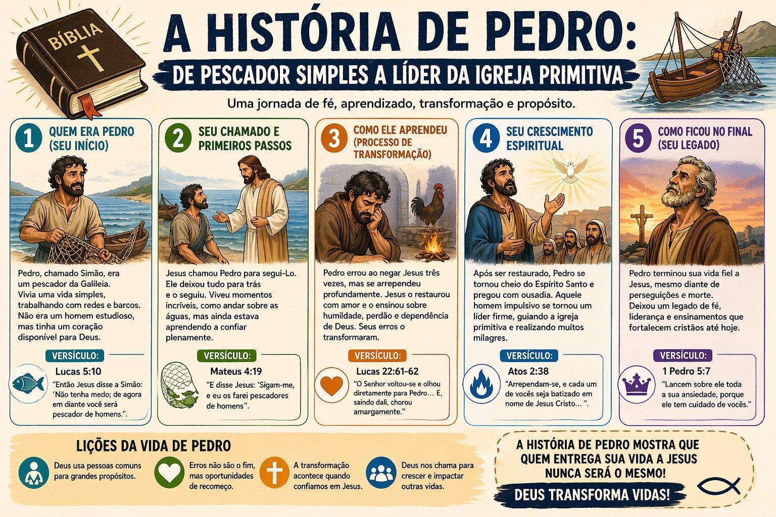 A trajetória de Pedro