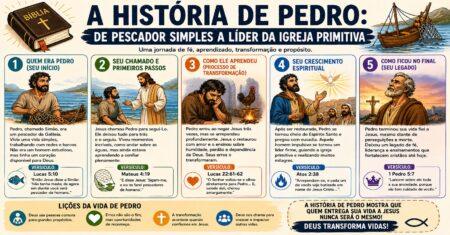 A História de Pedro: De Pescador Simples a Líder da Igreja Primitiva
