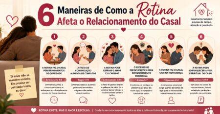 6 Maneiras de Como a Rotina Afeta o Relacionamento do Casal