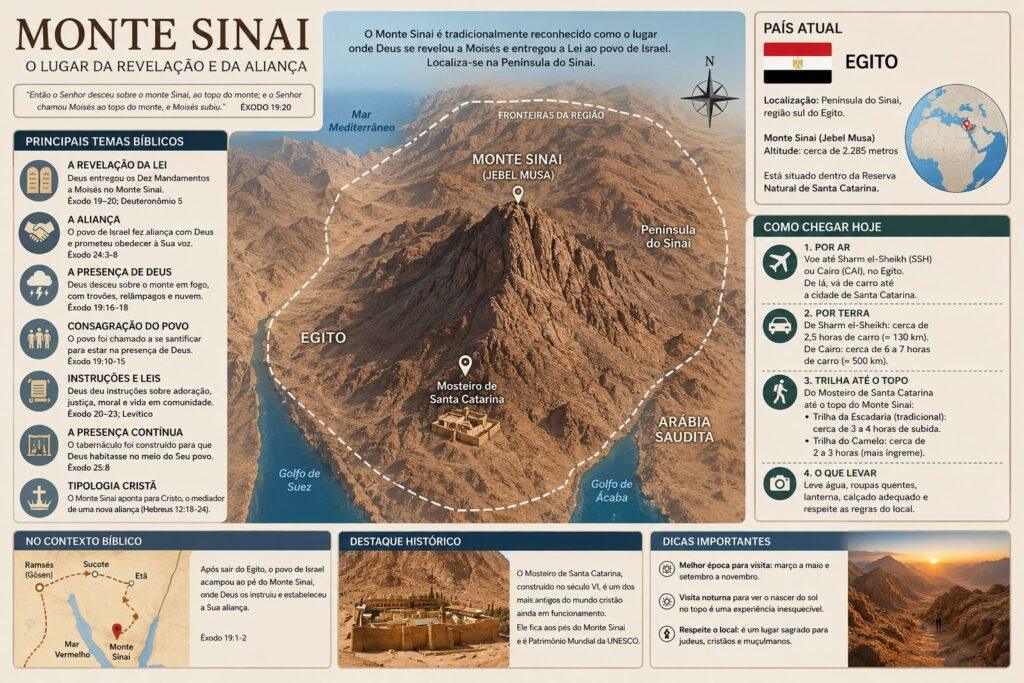 Monte Sinai: Uma Jornada ao Lugar Onde Deus Revelou Sua Glória