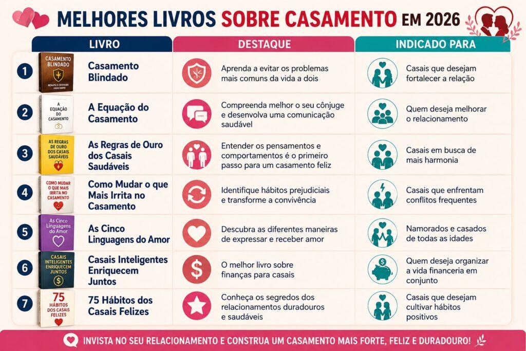 Melhores Livros Sobre Casamento